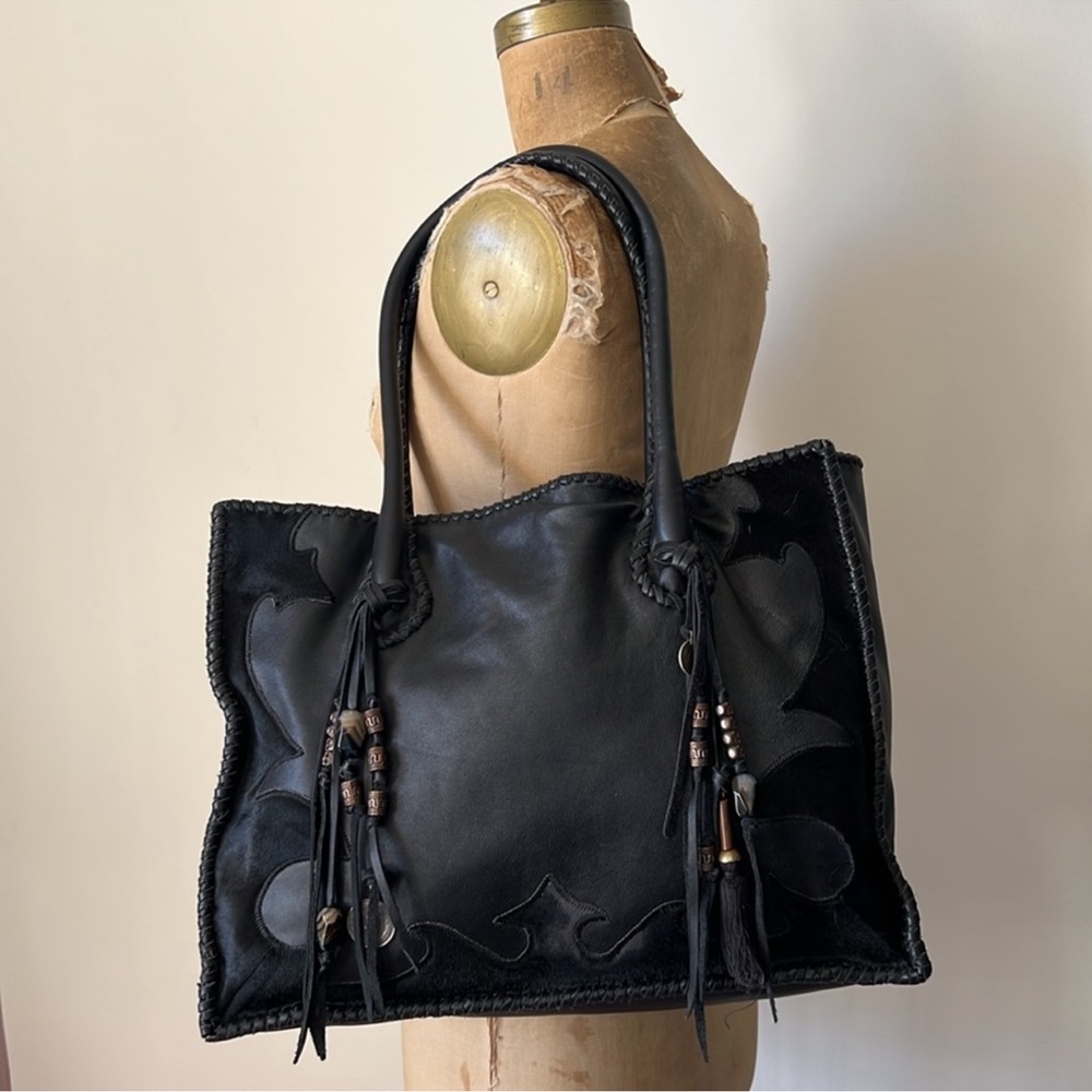 Vintage Simone Camille Genuine Calf Hair & Leather Handbag - Picture 7 of 14